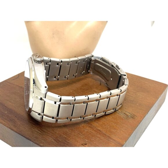 Citizen Men's Watch AW1240-57L Eco Drive Super Titanium Blue Dial Date 42mm - Picture 10 of 15